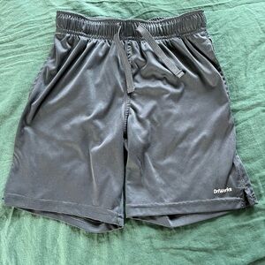 Athletic Works Gray Athletic Shorts Lightweight Performance